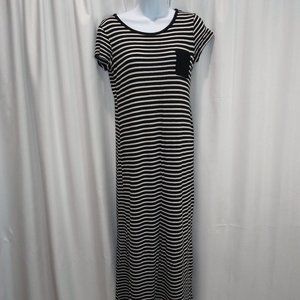 Monteau Striped Maxi Dress Size Large